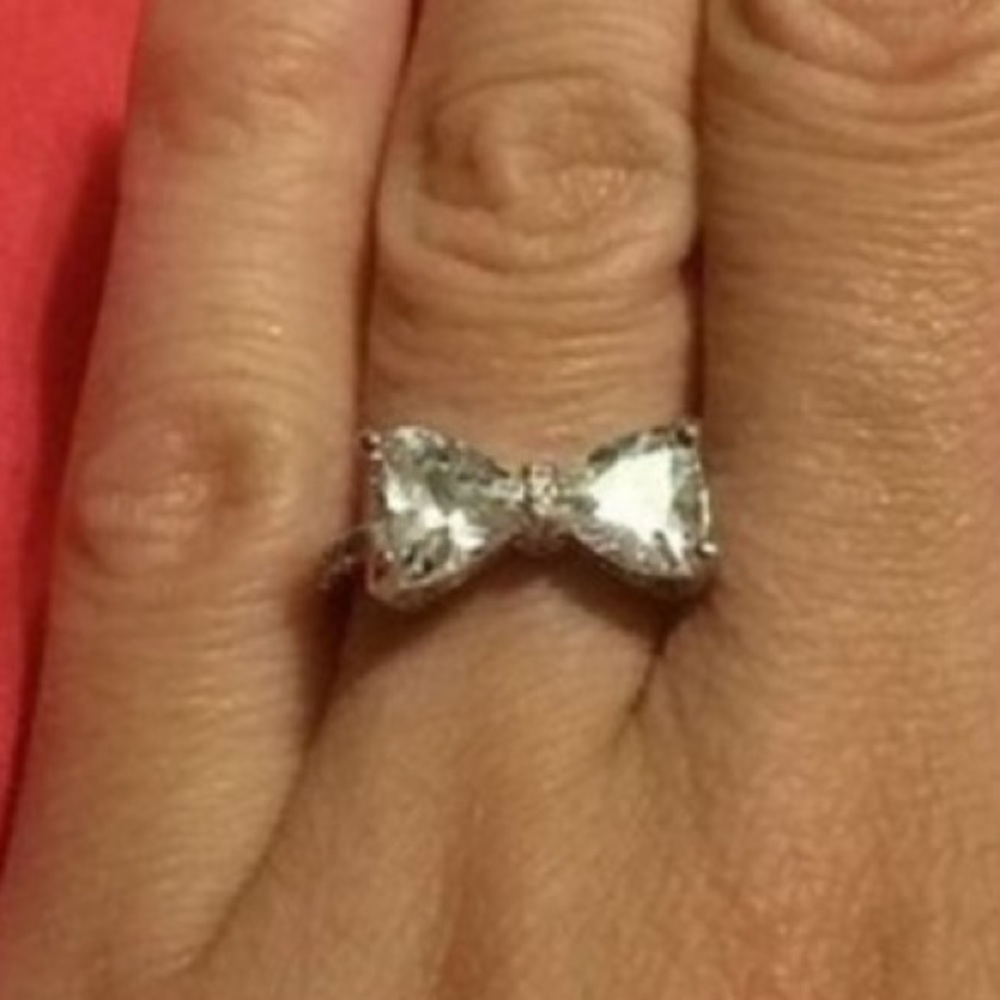 R-AS 925 Sterling Silver Filled Four Claw Ring Size 6 - Picture 3 of 14